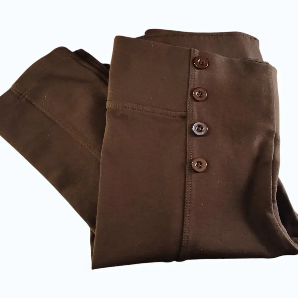 CISONO Brown Sailors Ponte Leggings